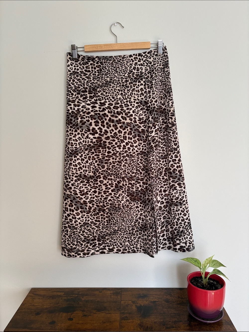 SHEIN Leopard Print A-Line Skirt - Medium